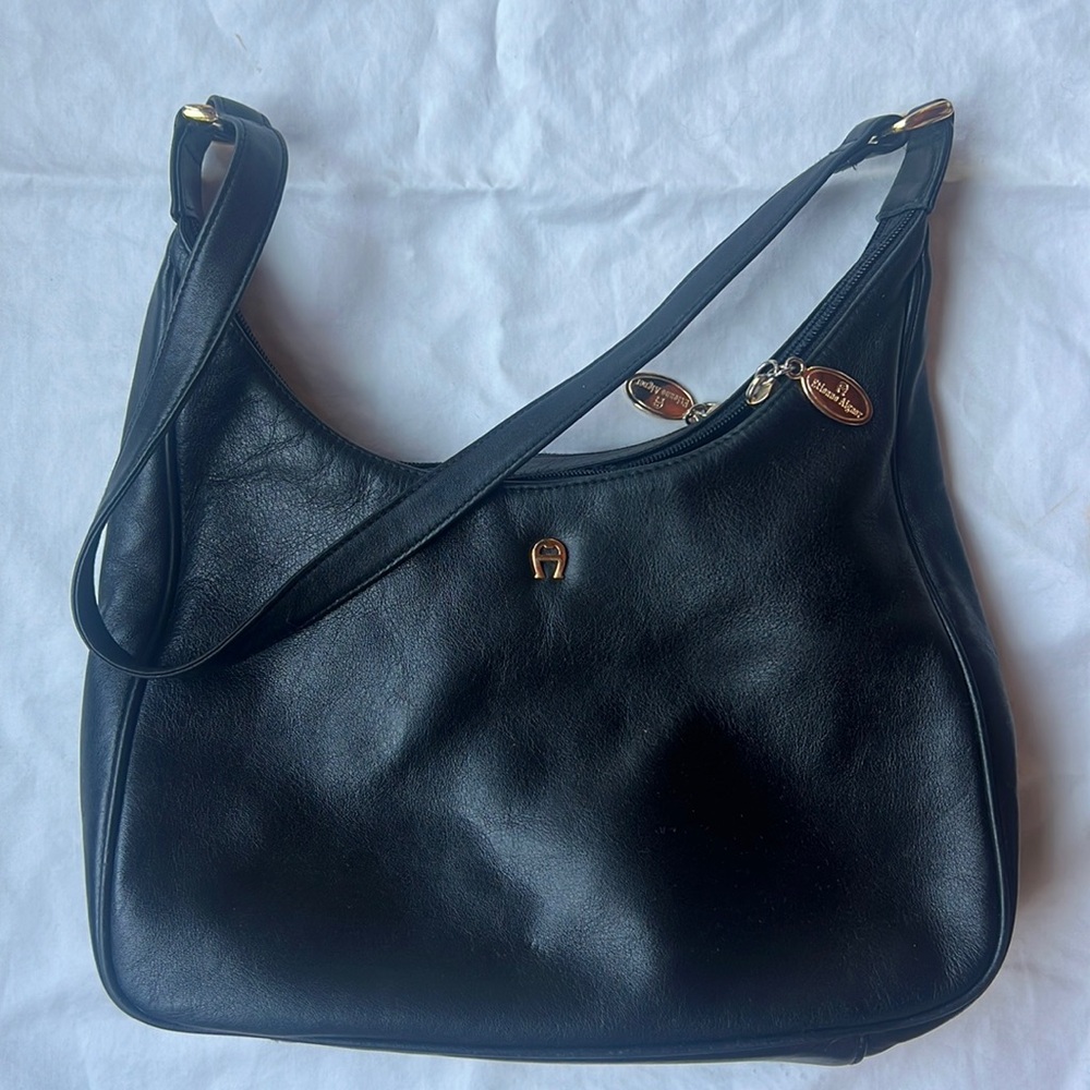 Etienne Aigner Black Leather Purse